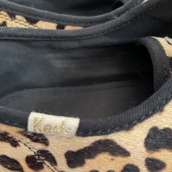 Kate Spade x Keds Calf Hair Leopard Kickstart Lace Up Sneakers Size 9 - Picture 8 of 11